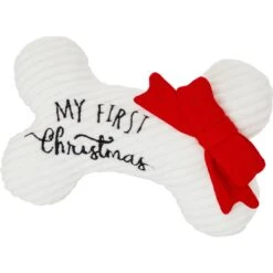 Best Seller 15 Frisco Holiday My First Christmas Bone Plush Squeaky Dog Toy