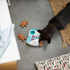 Frisco Holiday Milk & Gingerbread Cookies Hide & Seek Puzzle Plush Squeaky Dog Toy -PetSafe Kong Shop 233262 PT5. AC SS1800 V1665759769