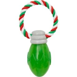 Best Seller 19 Frisco Holiday Christmas Light Rope With TPR Squeaky Dog Toy