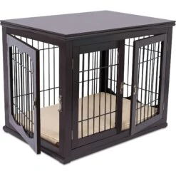 Internet's Best Double Door Furniture Style Dog Crate & End Table -PetSafe Kong Shop 233361 PT3. AC SS1800 V1604008614