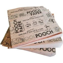 Pooch Paper Biodegradable Dog Waste Sheet, 50 Count