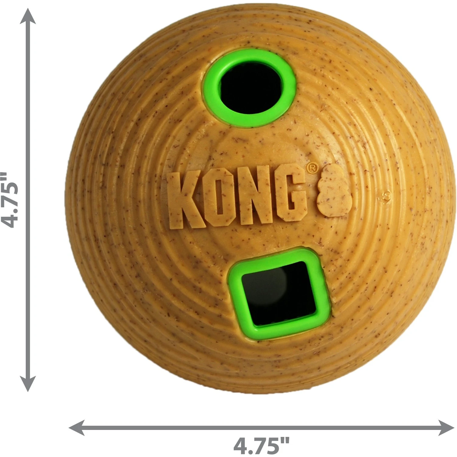KONG Bamboo Feeder Ball Dog Toy 2 KONG Bamboo Feeder Ball Dog Toy - Image 2