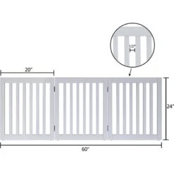 Unipaws 3 Panel Free Standing Dog Gate -PetSafe Kong Shop 241582 PT5. AC SS1800 V1600397761