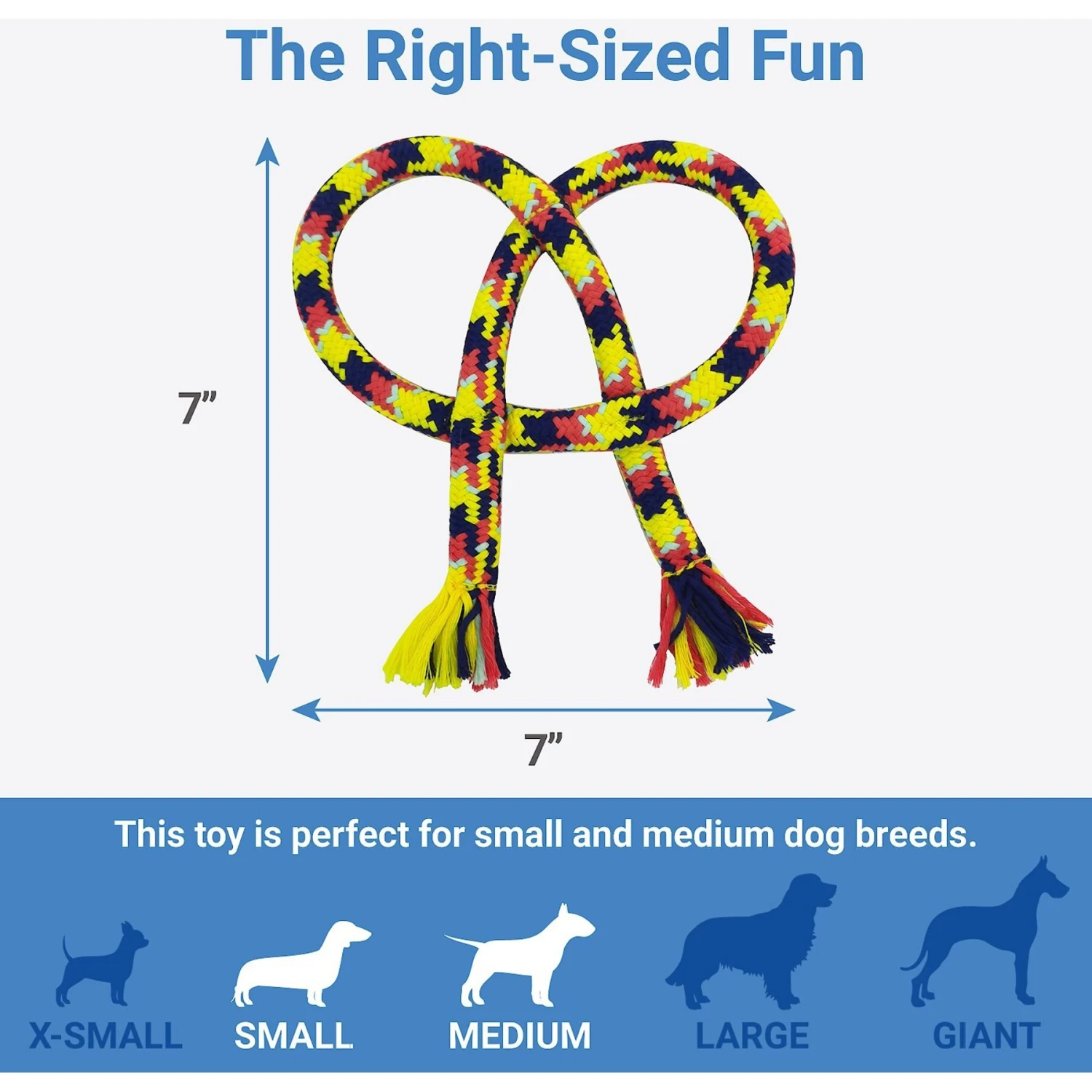 Frisco Pretzel Rope Dog Toy 2 Frisco Pretzel Rope Dog Toy - Image 2
