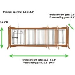 Richell Sitter Freestanding Dog Gate, Autumn Matte -PetSafe Kong Shop 243577 PT4. AC SS1800 V1595562098
