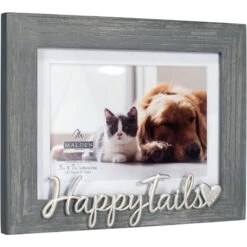 Malden International Designs "Happy Tails" Picture Frame, 4 X 6-in / 5 X 7-in -PetSafe Kong Shop 243960 PT3. AC SS1800 V1595868386