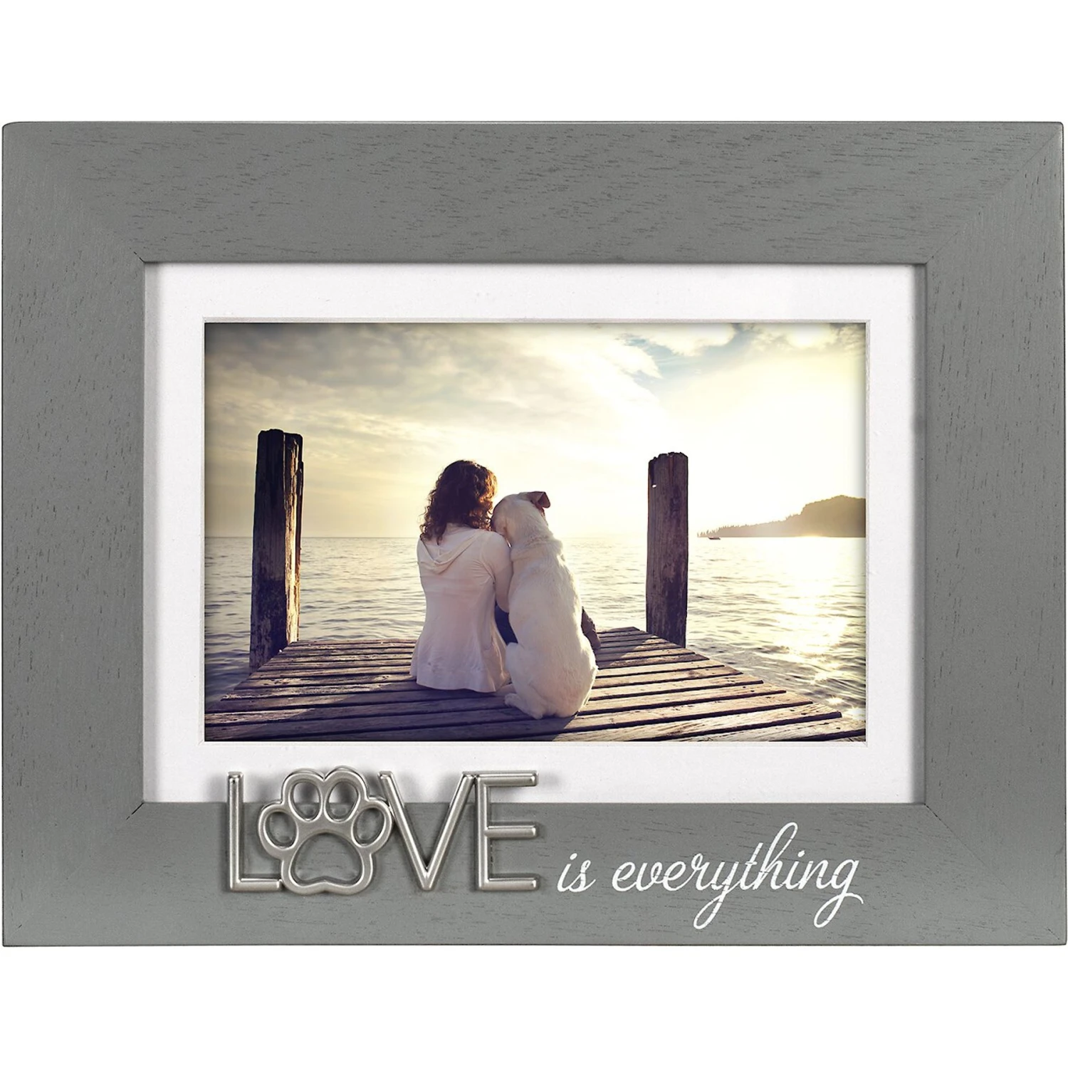 Malden International Designs "Love Is Everything" Picture Frame, 4 X 6-in & 5 X 7-in 1 Malden International Designs "Love Is Everything" Picture Frame, 4 X 6-in & 5 X 7-in