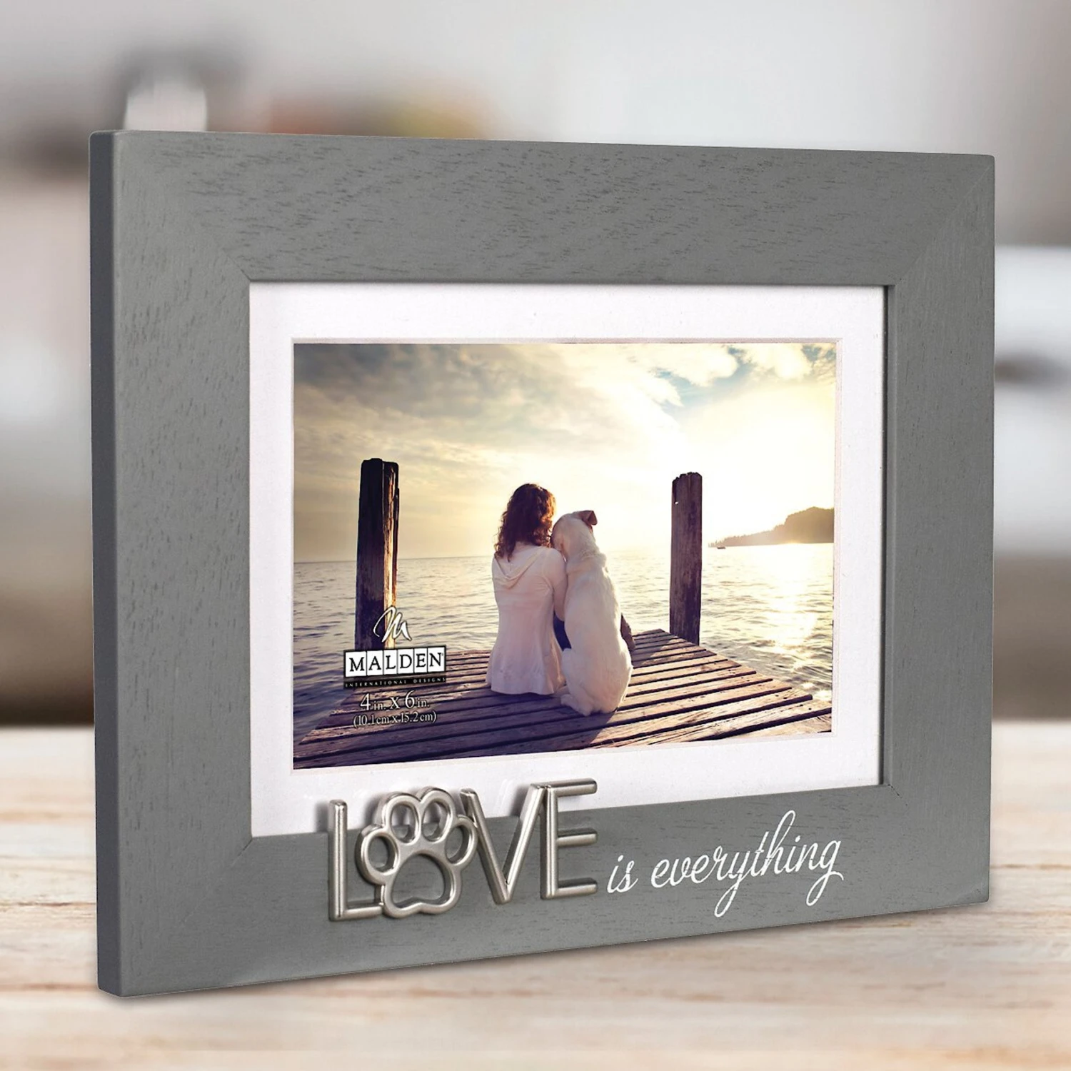 Malden International Designs "Love Is Everything" Picture Frame, 4 X 6-in & 5 X 7-in 2 Malden International Designs "Love Is Everything" Picture Frame, 4 X 6-in & 5 X 7-in - Image 2
