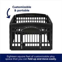 Frisco 4-Panel Dog Exercise Playpen With Door, 24-in -PetSafe Kong Shop 244546 PT4. AC SS1800 V1603407098