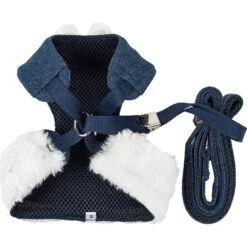 Pet Life Luxe Pom Draper 2-In-1 Mesh Reversible Dog Harness & Leash -PetSafe Kong Shop 244835 PT3. AC SS1800 V1596650173