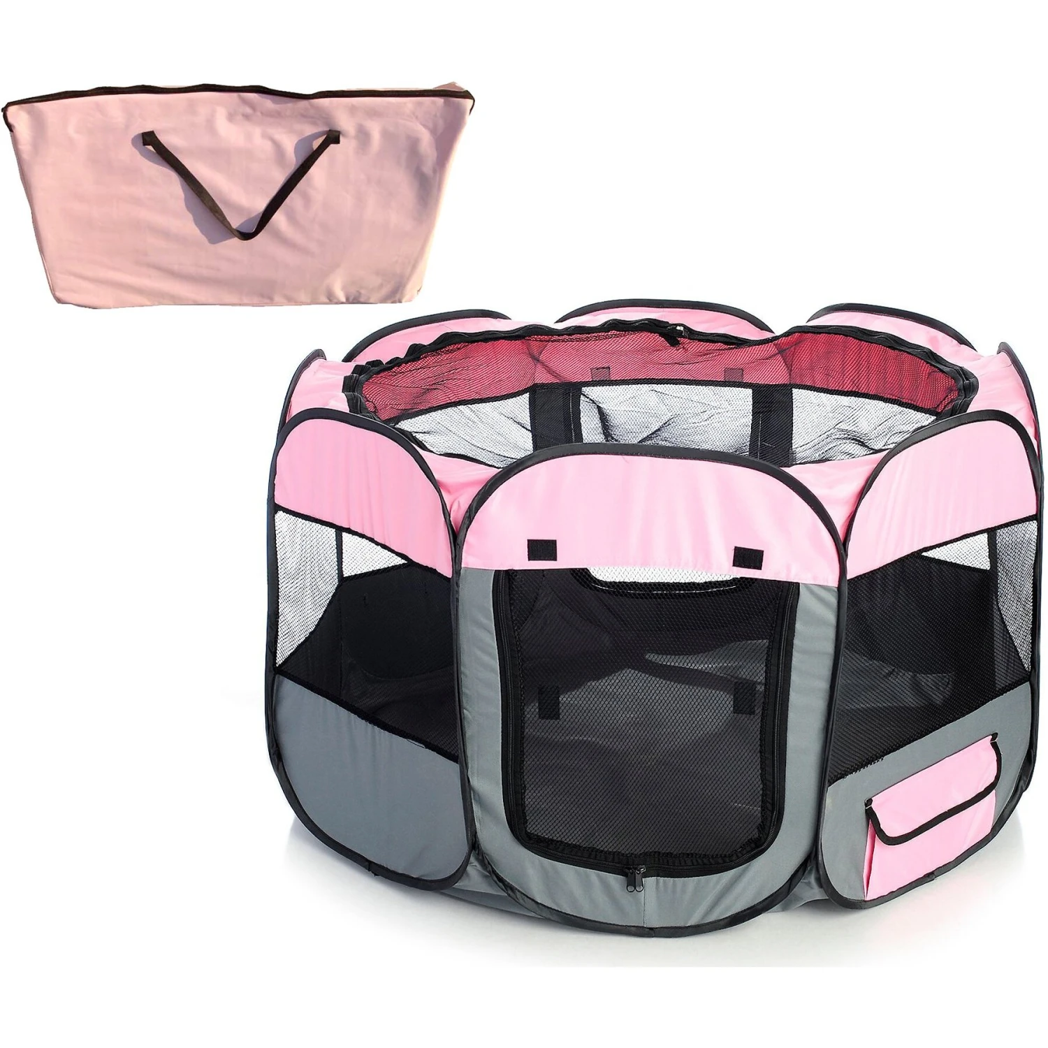 Pet Life All-Terrain Wire-Framed Collapsible Travel Dog Playpen 1 Pet Life All-Terrain Wire-Framed Collapsible Travel Dog Playpen