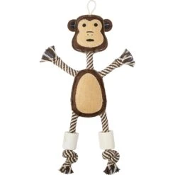 Bones & Chews Rope Monkey With Bone Dog Toy, 14"