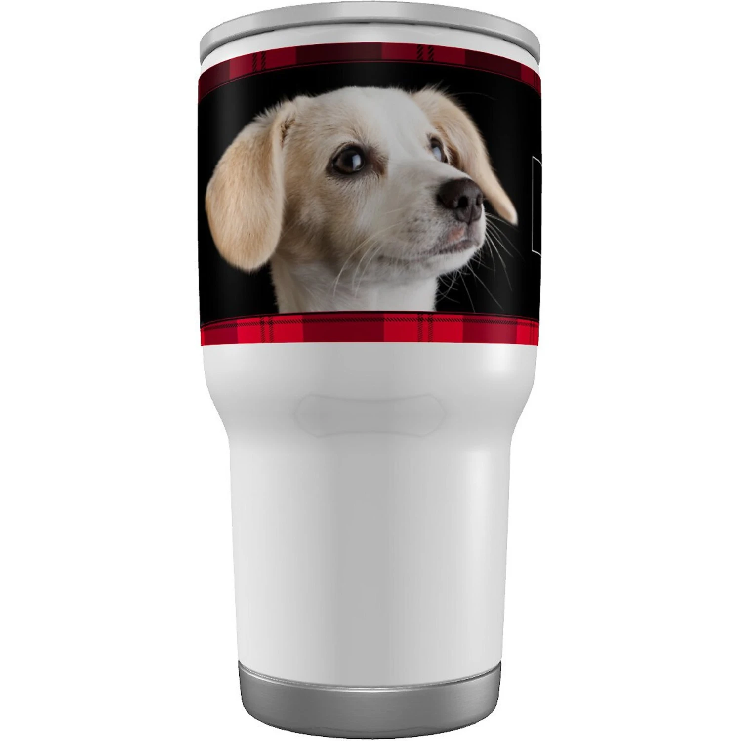Frisco Double Walled Red Plaid Personalized Tumbler, 30-oz Cup 4 Frisco Double Walled Red Plaid Personalized Tumbler, 30-oz Cup - Image 4