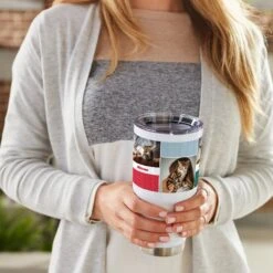 Frisco Double Walled Colored Dots Personalized Tumbler, 30-oz Cup -PetSafe Kong Shop 249349 PT4. AC SS1800 V1608342142