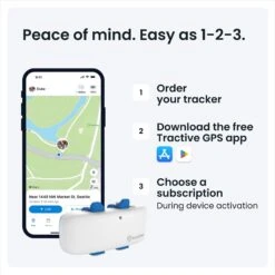Tractive Dog GPS Tracker With Activity Monitoring -PetSafe Kong Shop 250843 PT7. AC SS1800 V1697054917