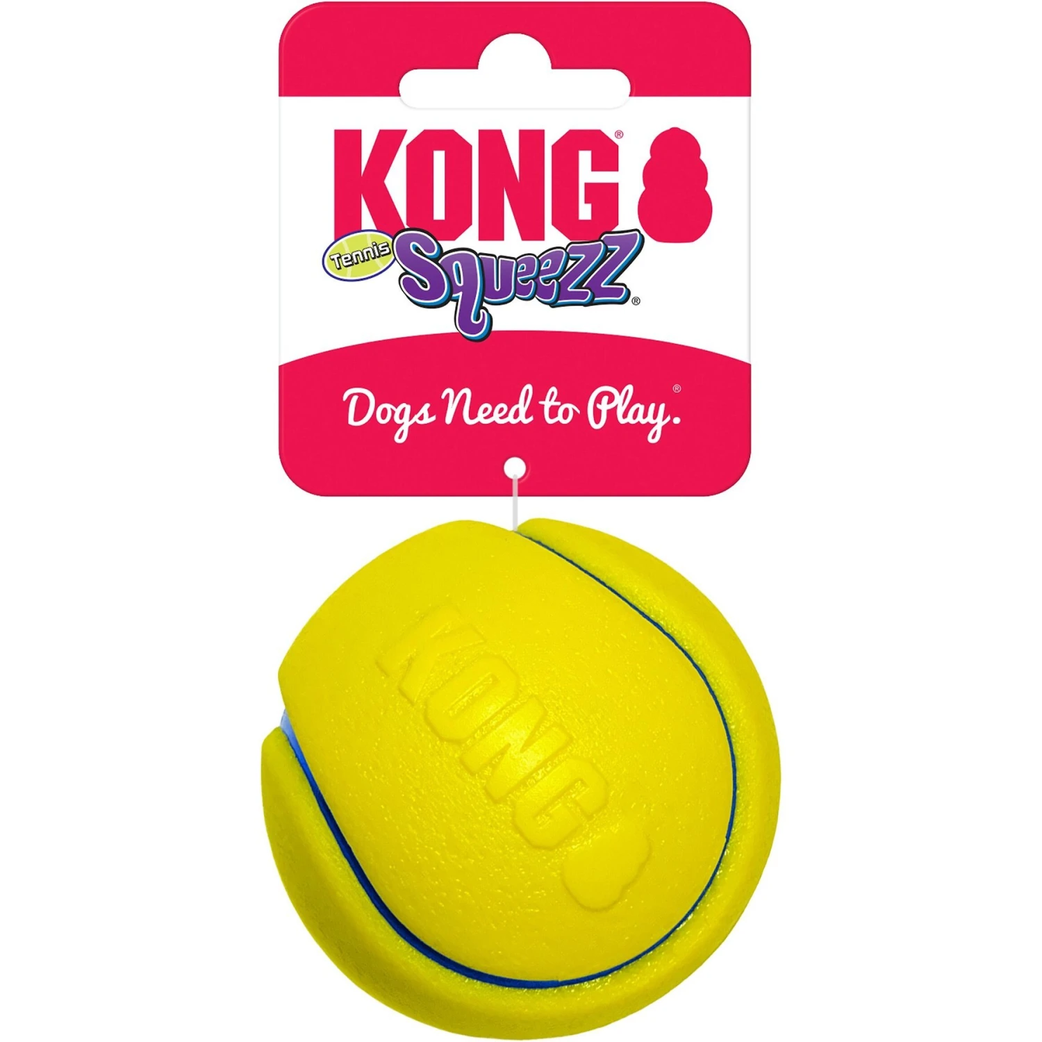 KONG Squeezz Tennis Assorted Dog Toy, Color Varies 4 KONG Squeezz Tennis Assorted Dog Toy, Color Varies - Image 4
