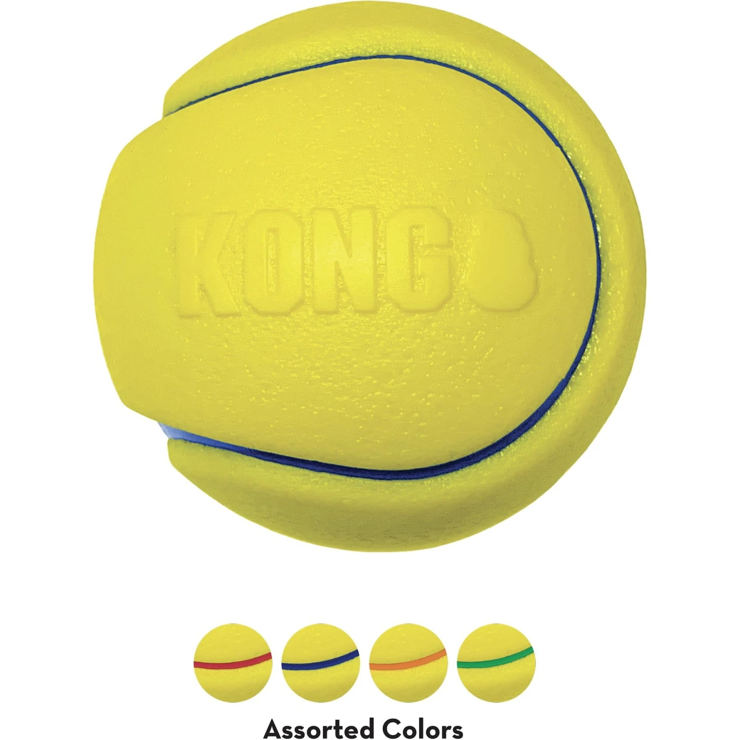 KONG Squeezz Tennis Assorted Dog Toy, Color Varies 5 KONG Squeezz Tennis Assorted Dog Toy, Color Varies - Image 5