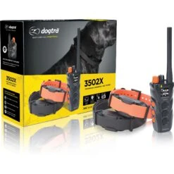 Dogtra 3502X Training E-Collar Waterproof Rechargeable 1.5-mile Range Dog Remote, Black/Orange