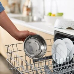 Frisco Quartz Design Stainless Steel Dog & Cat Bowl -PetSafe Kong Shop 253044 PT7. AC SS1800 V1616526994