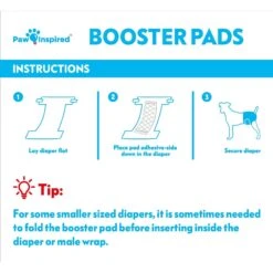 Paw Inspired Dog Diaper Pad Liners 12 Paw Inspired Dog Diaper Pad Liners -PetSafe Kong Shop 254263 PT5. AC SS1800 V1601341273