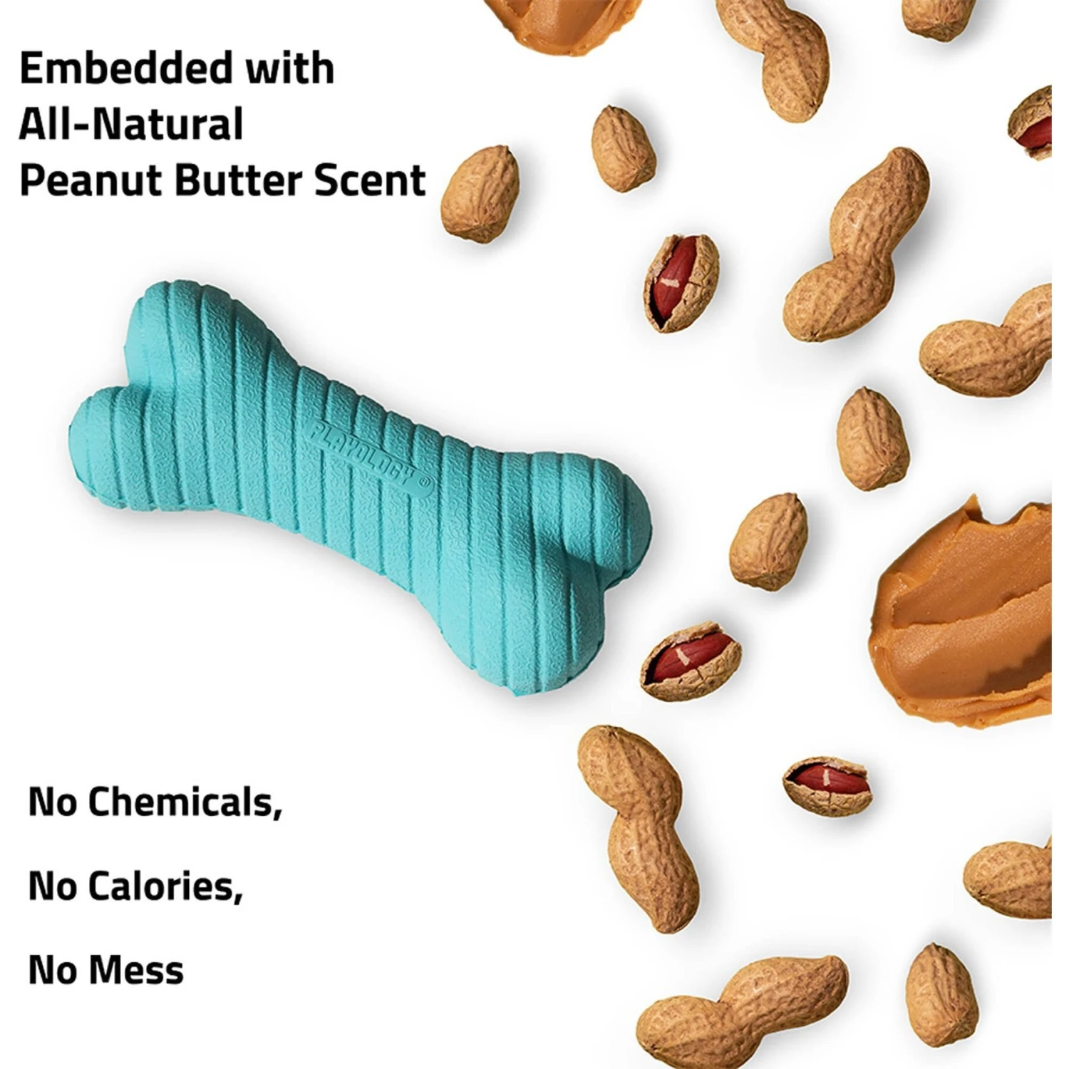 Playology Scented Dual Layer Bone Dog Toy 3 Playology Scented Dual Layer Bone Dog Toy - Image 3