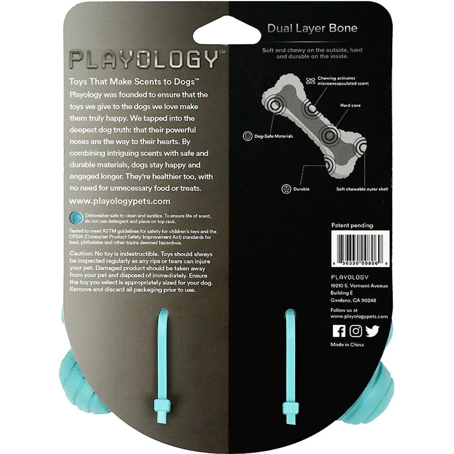 Playology Scented Dual Layer Bone Dog Toy 7 Playology Scented Dual Layer Bone Dog Toy - Image 7