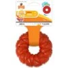 Nylabone Strong Chew Ring Braided Chew Toy For Dogs Beef