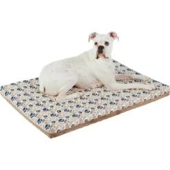 Frisco Micro Terry & Novelty Print Reversible Orthopedic Dog Crate Mat -PetSafe Kong Shop 255345 PT2. AC SS1800 V1616087643