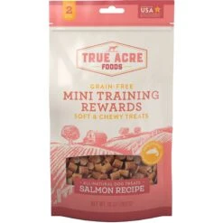 Frisco Fetch Squeaking Colorful Tennis Ball Dog Toy & True Acre Foods Salmon Recipe Mini-Training Rewards Grain-Free Soft & Chewy Dog Treats -PetSafe Kong Shop 255469 PT3. AC SS1800 V1602691292