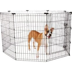 Frisco Heavy Duty Fold & Carry Double Door Collapsible Wire Dog Crate & Frisco Wire Dog & Small Pet Exercise Pen With Step-Through Door 9 Frisco Heavy Duty Fold & Carry Double Door Collapsible Wire Dog Crate & Frisco Wire Dog & Small Pet Exercise Pen With Step-Through Door -PetSafe Kong Shop 255537 PT4. AC SS1800 V1603646503