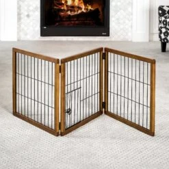 Carlson Pet Products 20-in Freestanding Dog Gate, Brown, Large -PetSafe Kong Shop 256334 PT2. AC SS1800 V1602301566