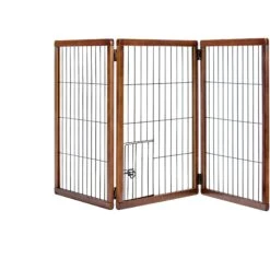 Carlson Pet Products 28-in Extra Tall Freestanding Dog Gate, Brown, Large -PetSafe Kong Shop 256336 PT3. AC SS1800 V1602330981