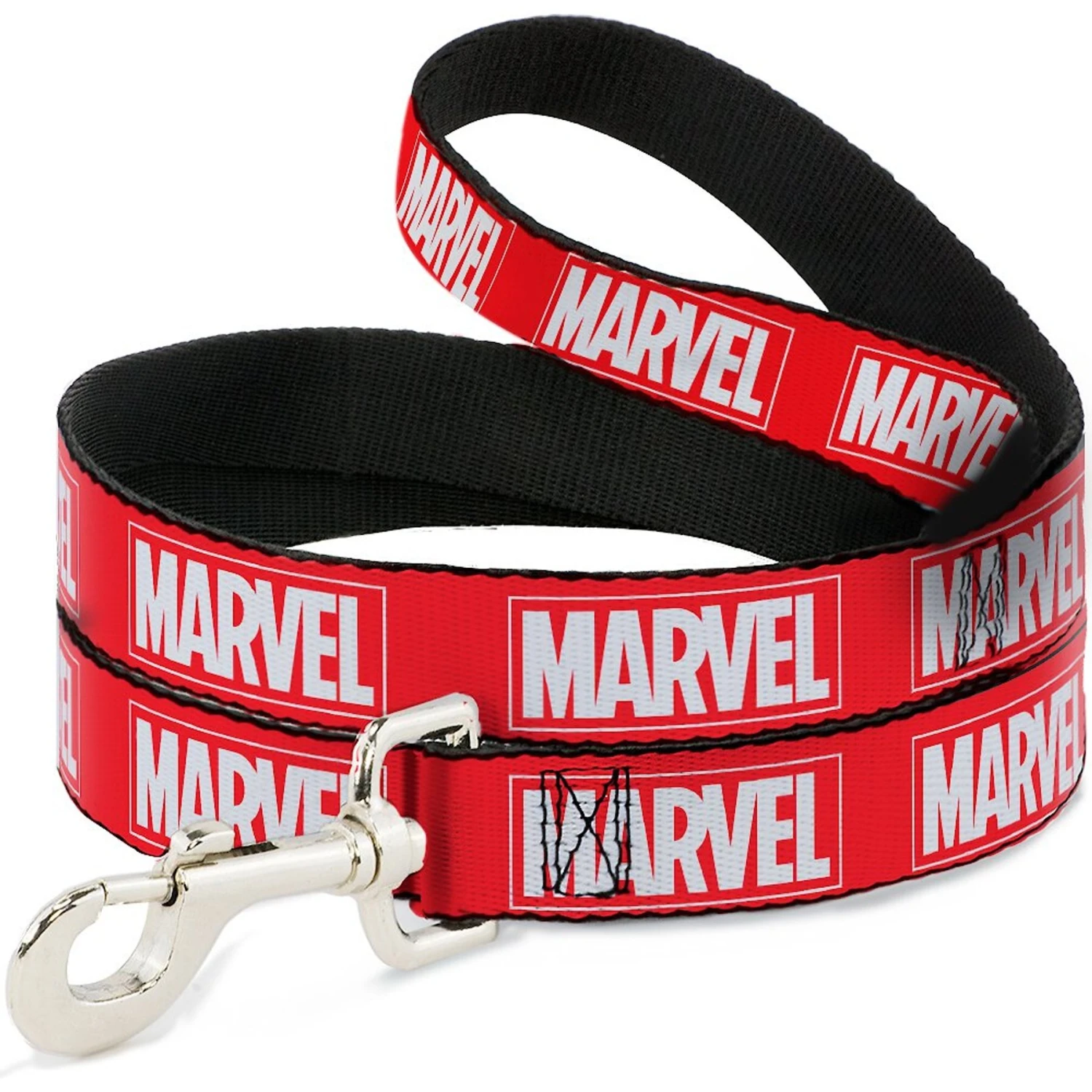 Buckle-Down Marvel Red Brick Logo Polyester Standard Dog Leash 1 Buckle-Down Marvel Red Brick Logo Polyester Standard Dog Leash