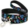 Buckle-Down Lilo & Stitch Ohana Means Family Polyester Standard Dog Leash