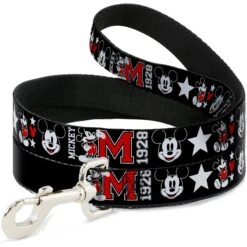 Buckle-Down Classic Mickey Mouse Polyester Standard Dog Leash
