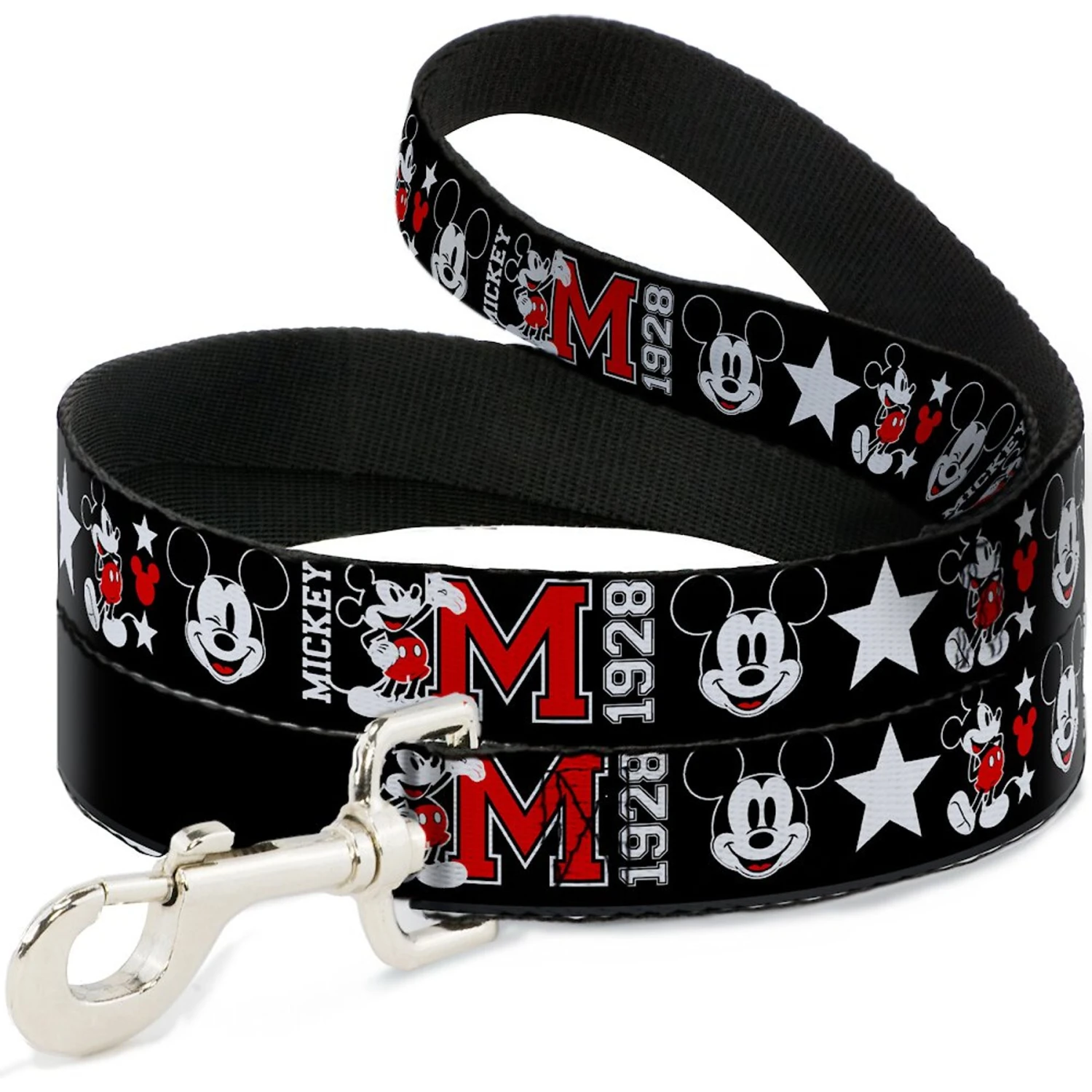 Buckle-Down Classic Mickey Mouse Polyester Standard Dog Leash 1 Buckle-Down Classic Mickey Mouse Polyester Standard Dog Leash