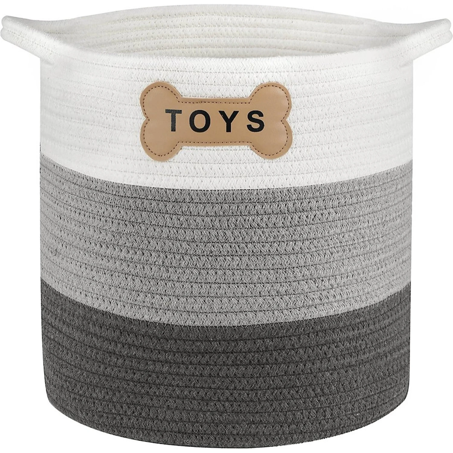 Park Life Designs Livra Cotton Rope Dog & Cat Toy Storage Basket 1 Park Life Designs Livra Cotton Rope Dog & Cat Toy Storage Basket
