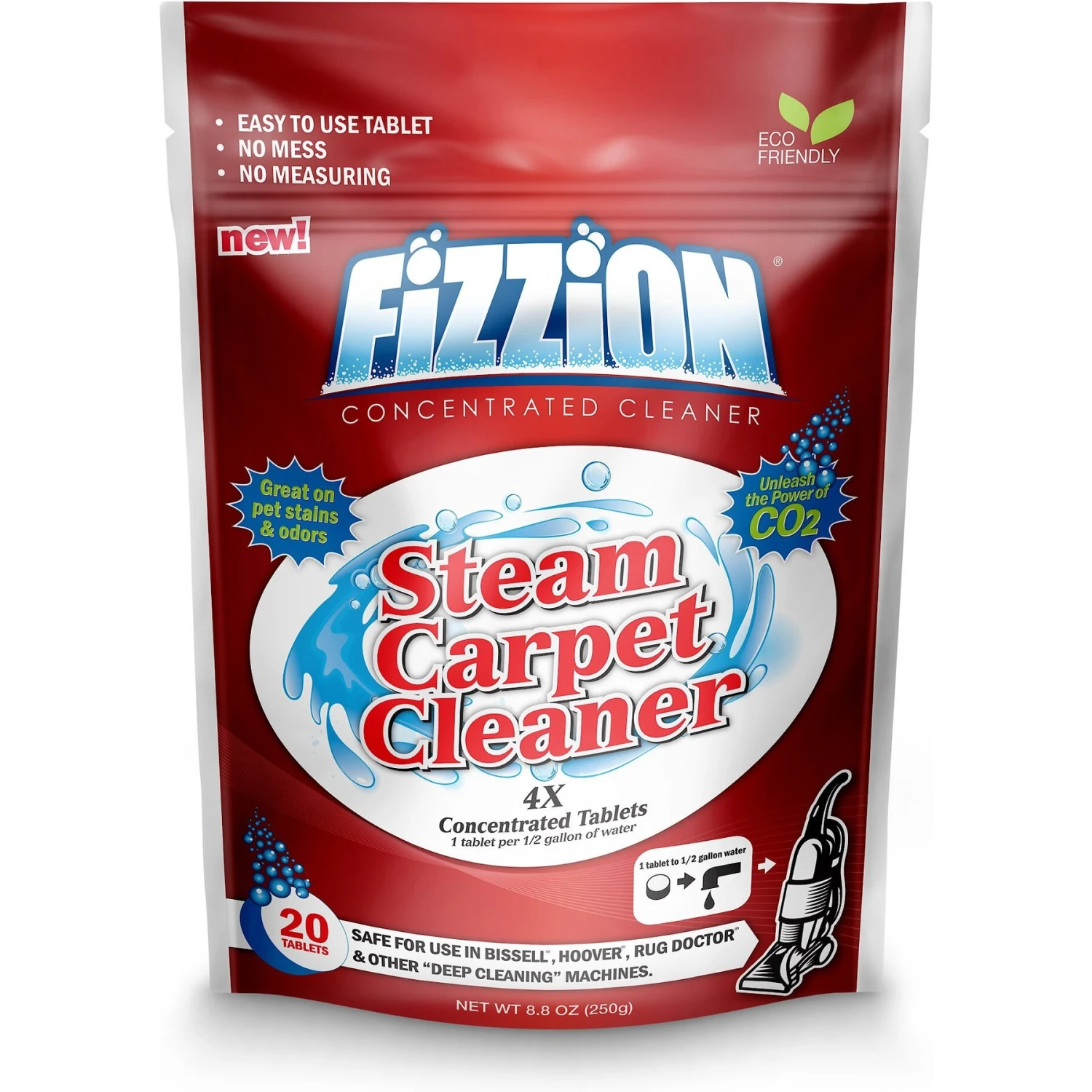 Fizzion Steam Carpet Cleaner Tablets, 20 Count 1 Fizzion Steam Carpet Cleaner Tablets, 20 Count