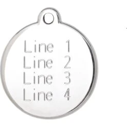 Red Dingo Atom Stainless Steel Personalized Dog & Cat ID Tag, Black -PetSafe Kong Shop 259743 PT3. AC SS1800 V1609974460