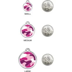 Red Dingo Camouflage Stainless Steel Personalized Dog & Cat ID Tag -PetSafe Kong Shop 259908 PT8. AC SS1800 V1617690704