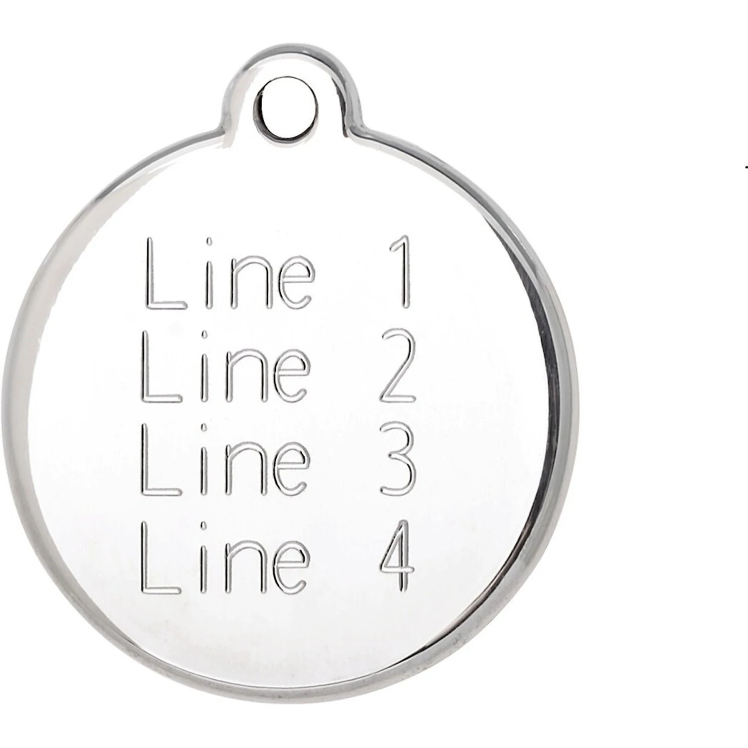 Red Dingo Daisy Stainless Steel Personalized Dog & Cat ID Tag 3 Red Dingo Daisy Stainless Steel Personalized Dog & Cat ID Tag - Image 3