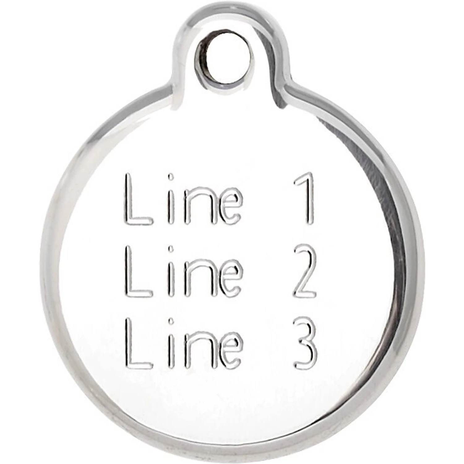 Red Dingo Evil Eye Stainless Steel Personalized Dog & Cat ID Tag 3 Red Dingo Evil Eye Stainless Steel Personalized Dog & Cat ID Tag - Image 3