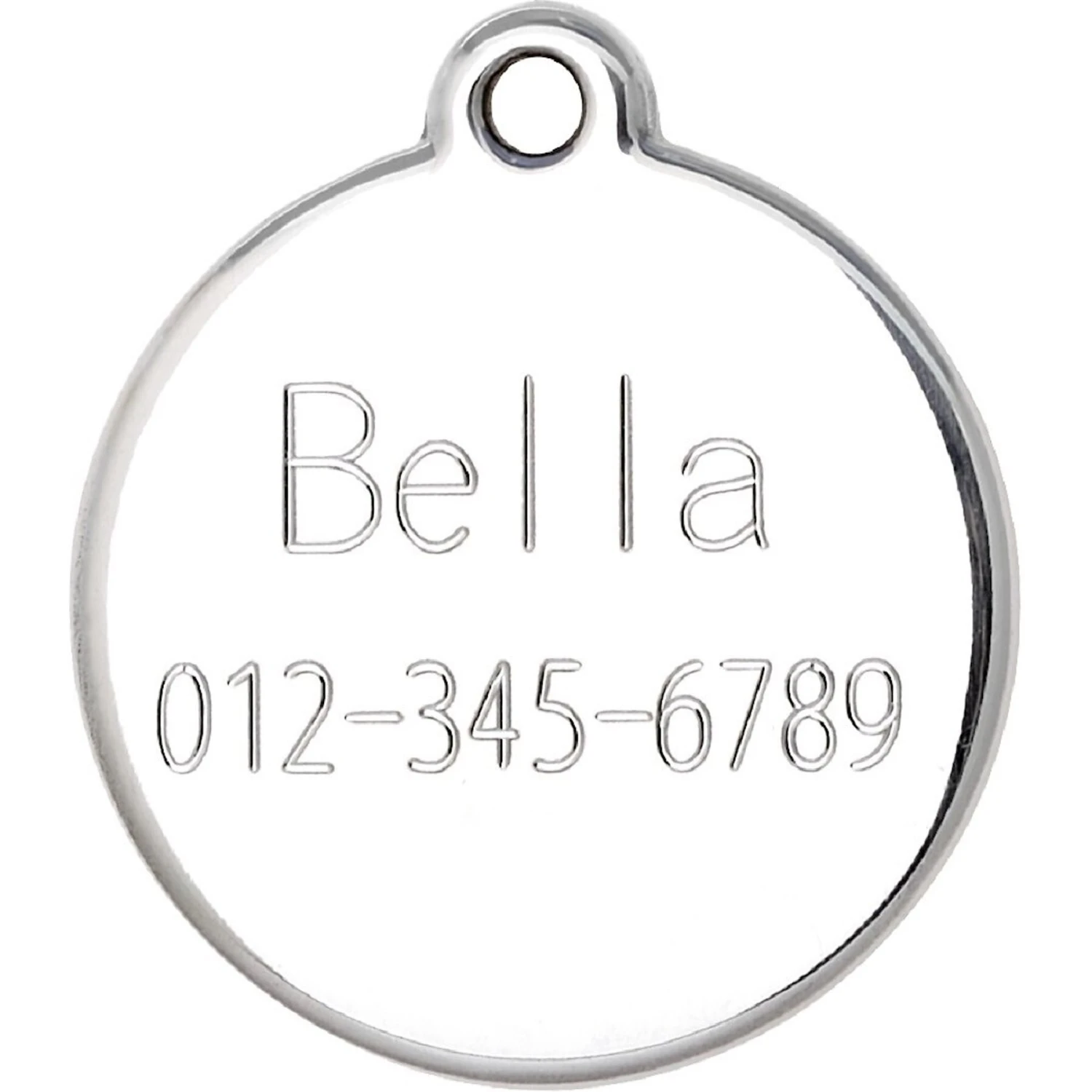 Red Dingo Snowflake Stainless Steel Personalized Dog & Cat ID Tag 4 Red Dingo Snowflake Stainless Steel Personalized Dog & Cat ID Tag - Image 4