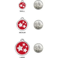 Red Dingo Star Stainless Steel Personalized Dog & Cat ID Tag -PetSafe Kong Shop 260539 PT8. AC SS1800 V1617685911