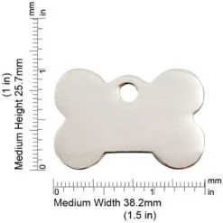 Red Dingo Bone Personalized Silver Stainless Steel Dog ID Tag -PetSafe Kong Shop 260738 PT2. AC SS1800 V1613774830