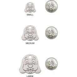 Red Dingo Dog Face Stainless Steel Personalized Dog ID Tag -PetSafe Kong Shop 260751 PT8. AC SS1800 V1617684117