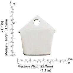 Red Dingo Dog House Personalized Silver Stainless Steel Dog ID Tag -PetSafe Kong Shop 260754 PT2. AC SS1800 V1613060808