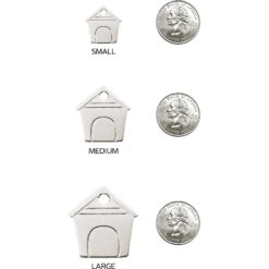 Red Dingo Dog House Personalized Silver Stainless Steel Dog ID Tag -PetSafe Kong Shop 260754 PT8. AC SS1800 V1617686508