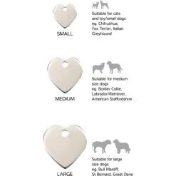 Red Dingo Heart Personalized Silver Stainless Steel Dog & Cat ID Tag -PetSafe Kong Shop 260765 PT6. AC SS1800 V1623973972