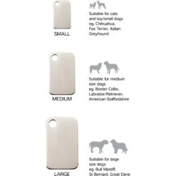 Red Dingo Rectangle Stainless Steel Personalized Dog & Cat ID Tag -PetSafe Kong Shop 260768 PT6. AC SS1800 V1623971846